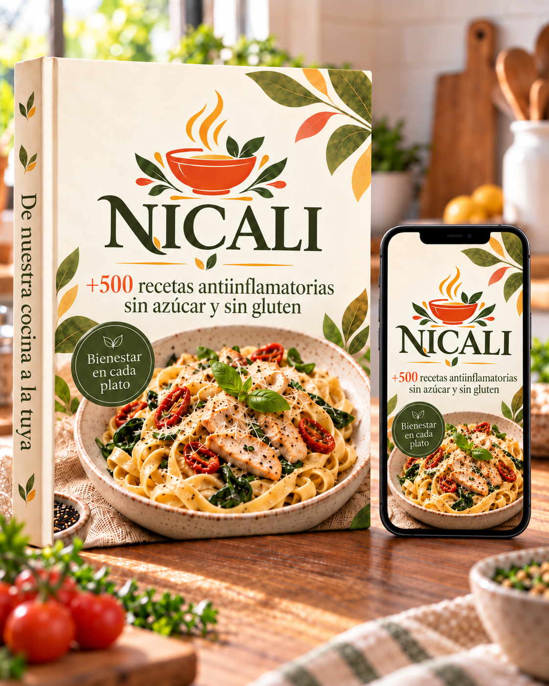 Bienestar en Tu Plato: 500 Recetas Antiinflamatorias + 12 BONUS